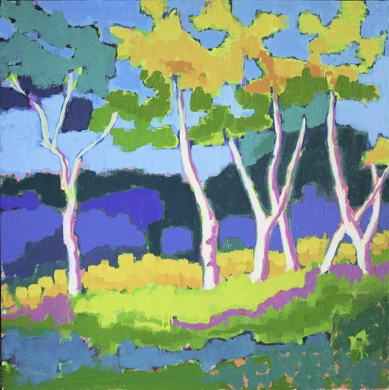 Dancing Trees, 30 x 30 inches