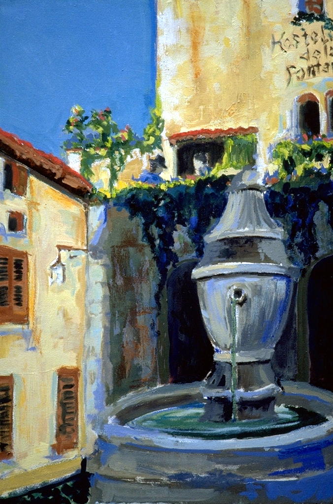 Fountain, 24 x 36 inches, Sold