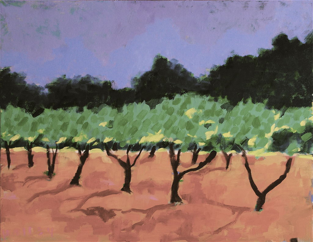 Olive Afternoon, 28 x 22 inches